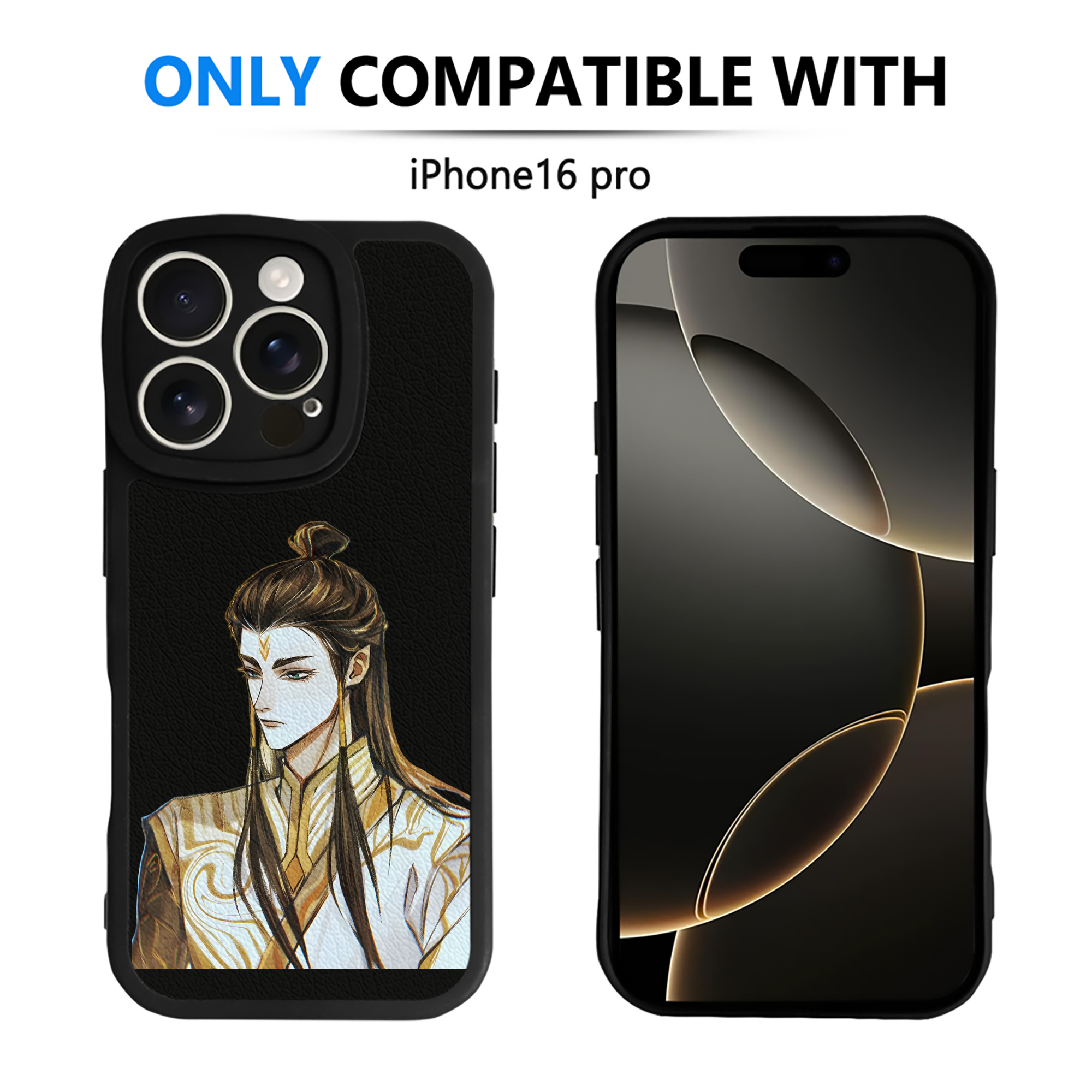 （画像用） Ne Zha 2 ナタ 魔童の大暴れ 【iPhone 16シリーズ対応】シリコンスマホケース（レザー調） 材質：シリコン